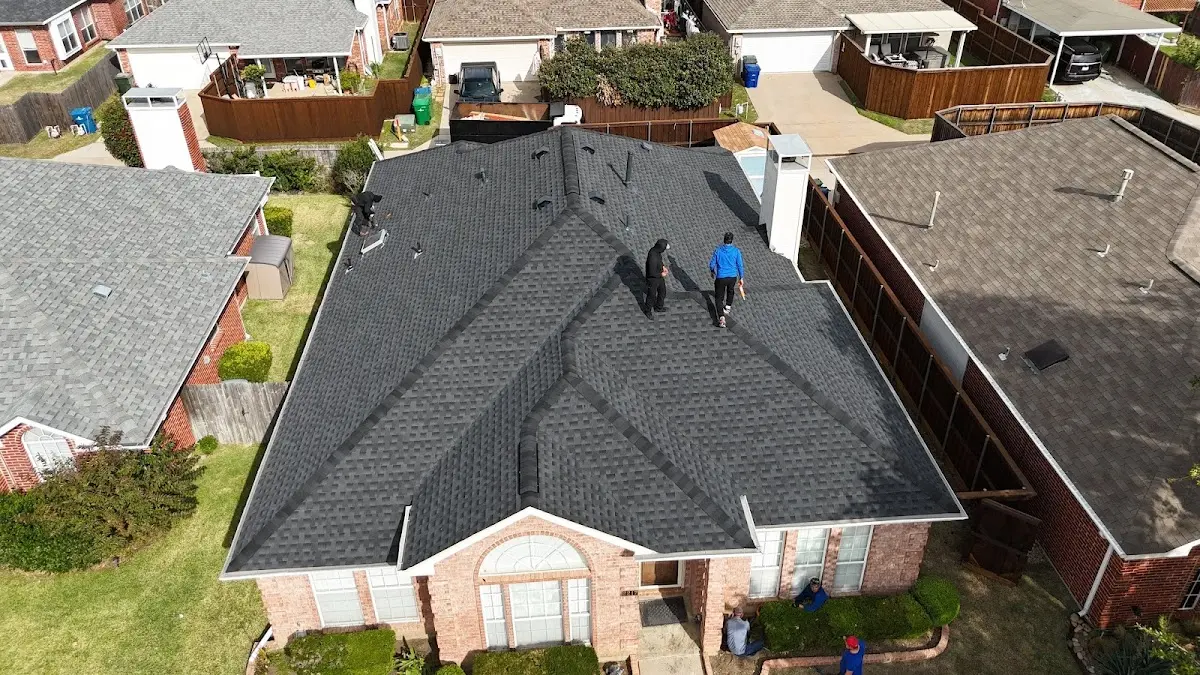 Commercial Roofing work in progress on a Fair Oaks property